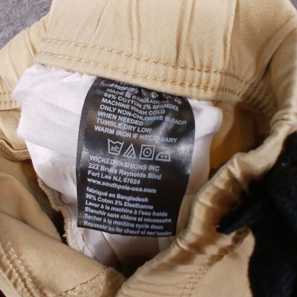 WT 02 Jogger Pants Men's Size S Tan Slash‎ Pocket Elastic Waist Drawstring - Picture 8 of 12